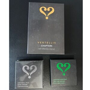 Vertellis Chapters Self-Reflection Journal & Holiday Edition Card Game Bundle